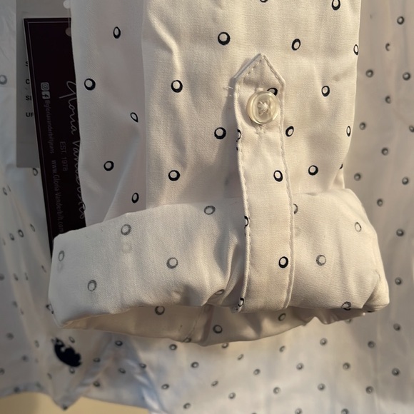 GLORIA VANDERBILT The Amanda shirt, White button up XL NWT - Picture 11 of 16